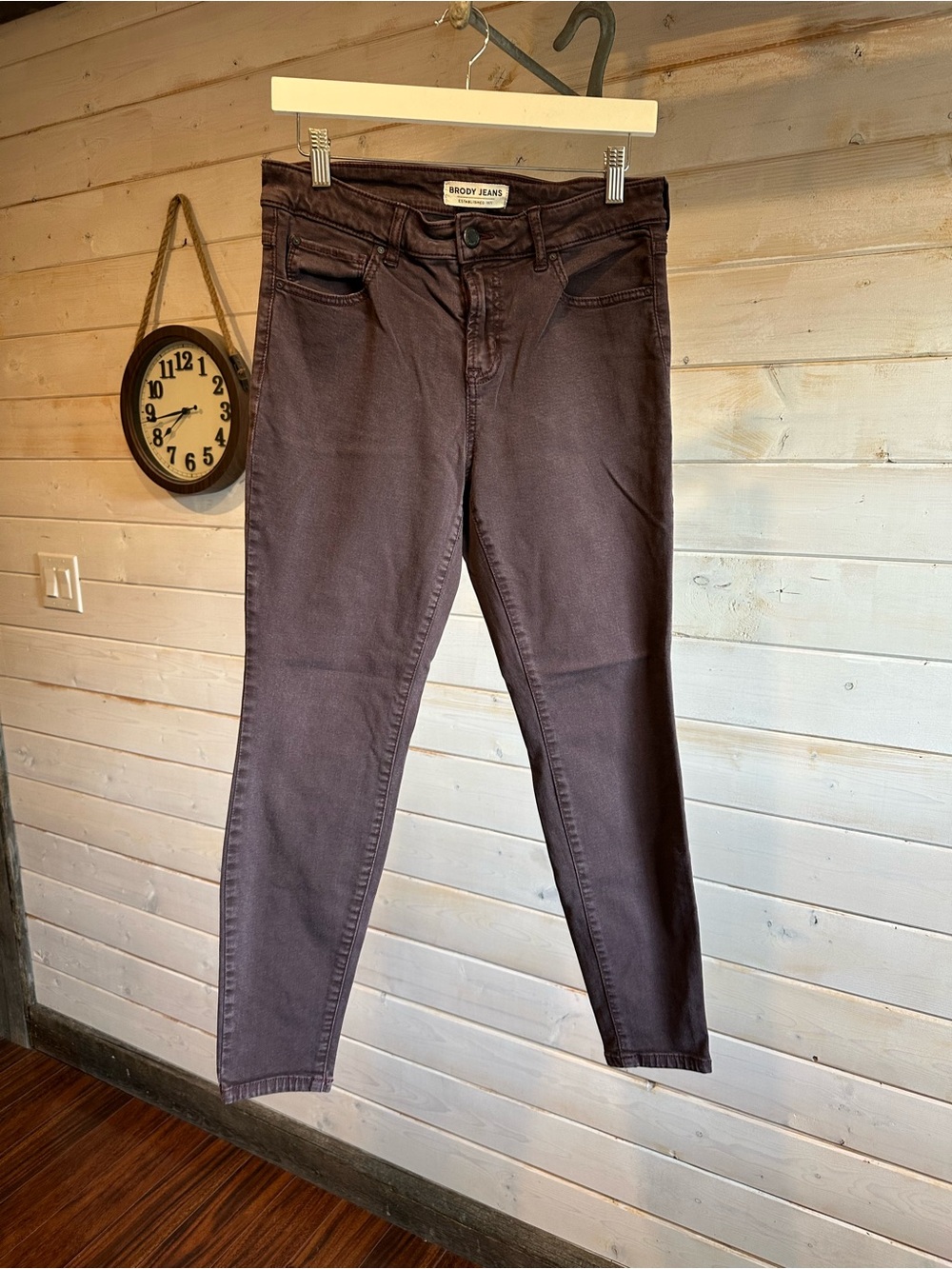 Brody Jeans | Washed Purple/Brown Coloured Skinny Jeans